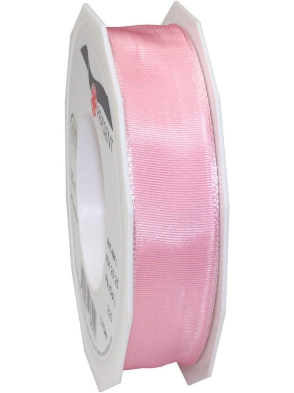 Baby Pink French Wired Ribbon, 1-Inch x 27-Yard Spool for Crafting & Decor